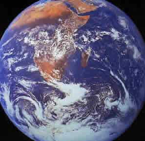 photo satellite de la terre